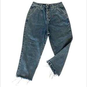 Simple Society balloon leg MOM crop jeans size 29 button fly